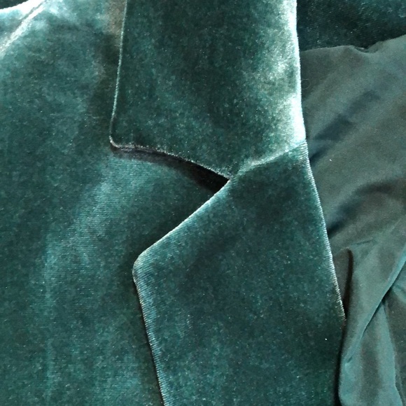 Ricki's Green Velvet Fitted Blazer - Picture 12 of 17